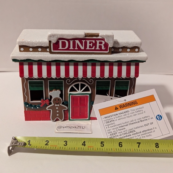 Target Bullseye Playground Christmas Village 3pc Cafe Toy Diner Gingerbread - Picture 5 of 13